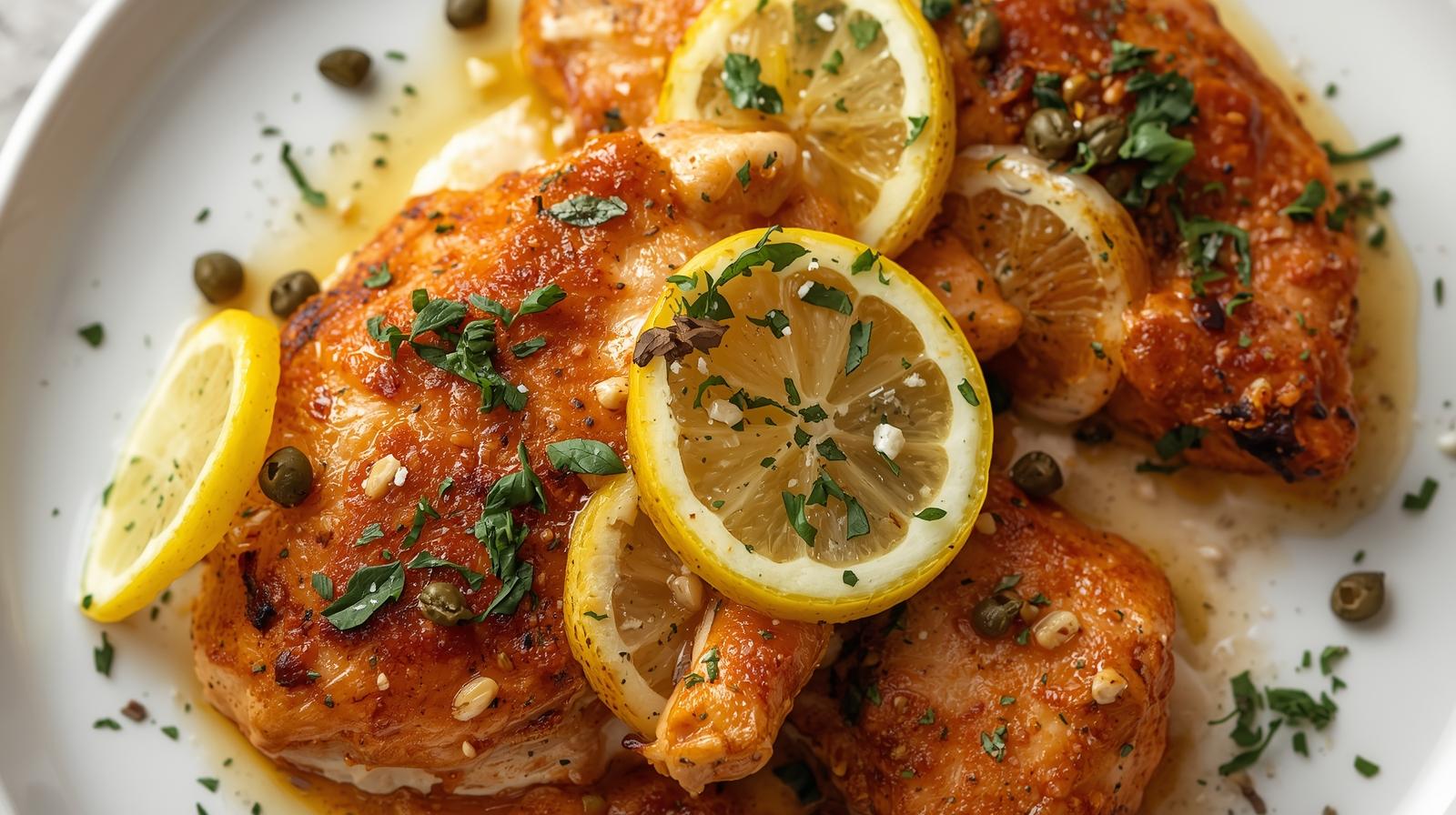 Tandoori Lemon Chicken Piccata
