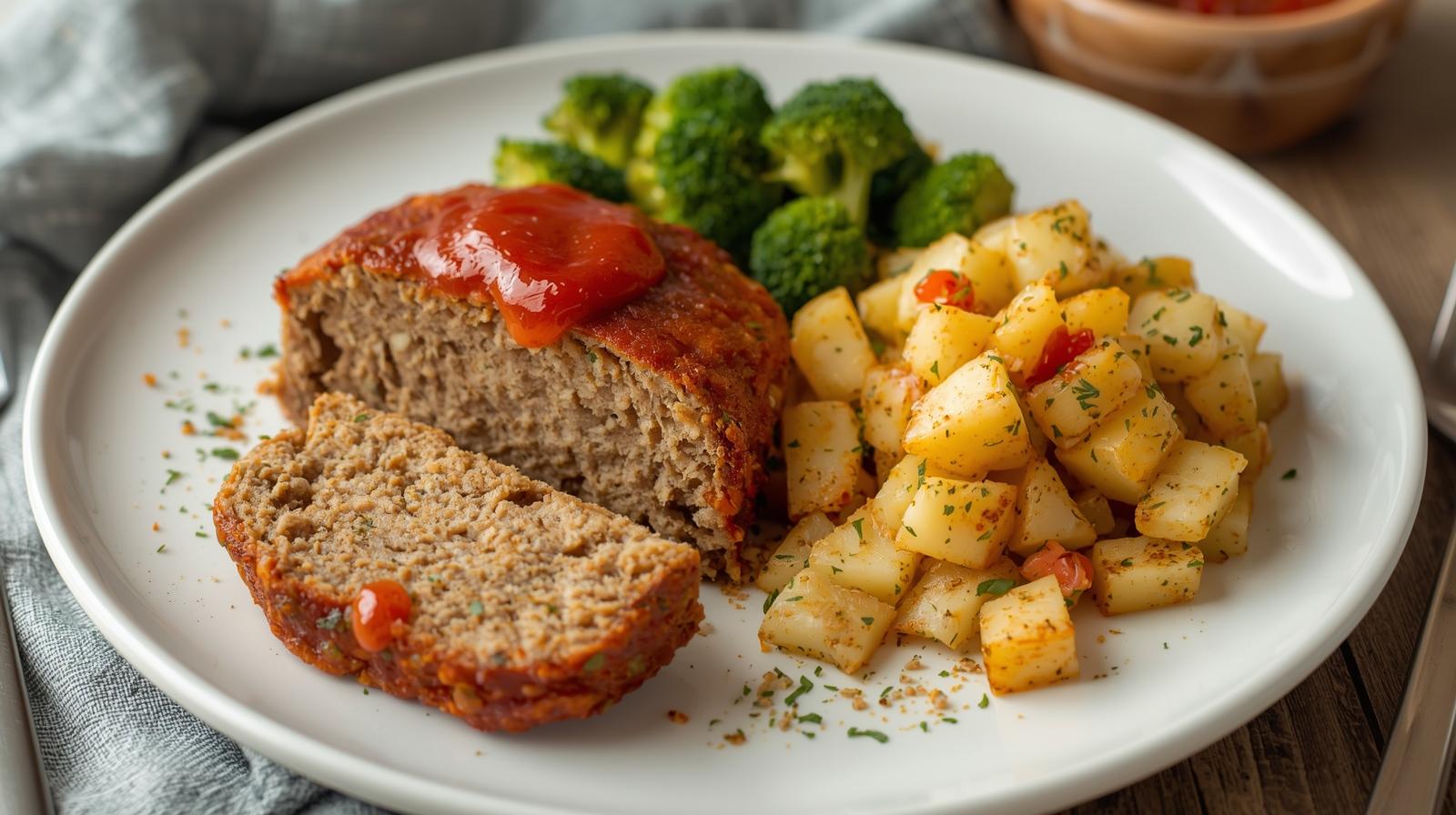 Turkey Meatloaf w/Spiced Potato Salad